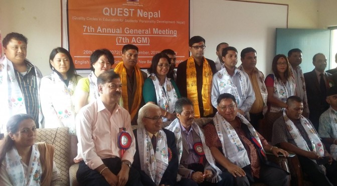 Principal Singa Lama elected for QUEST-Nepal Executive Committee